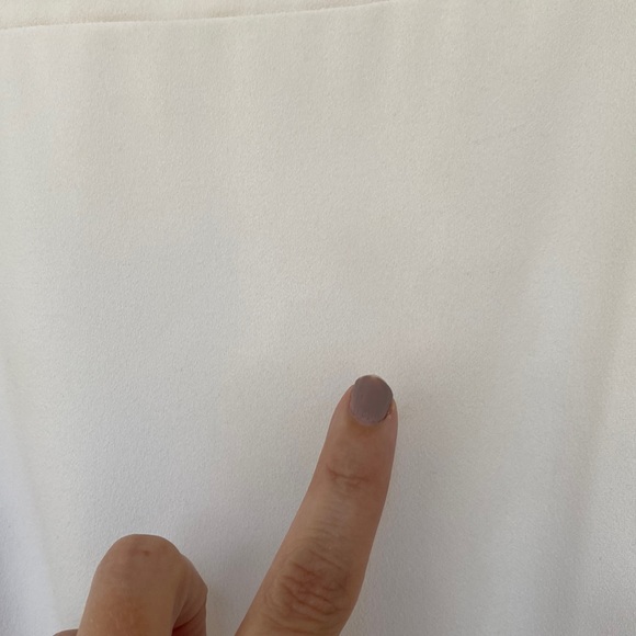 Antonio Melani White Sleeveless Asymmetric Peplum Sheath Dress Size 10 - Picture 4 of 7